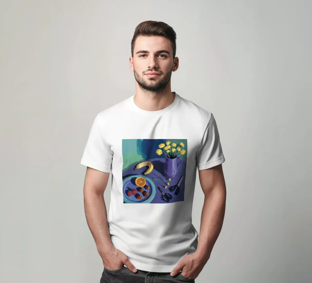 Strawberry Banana Scissors t-shirt by Stone Decade