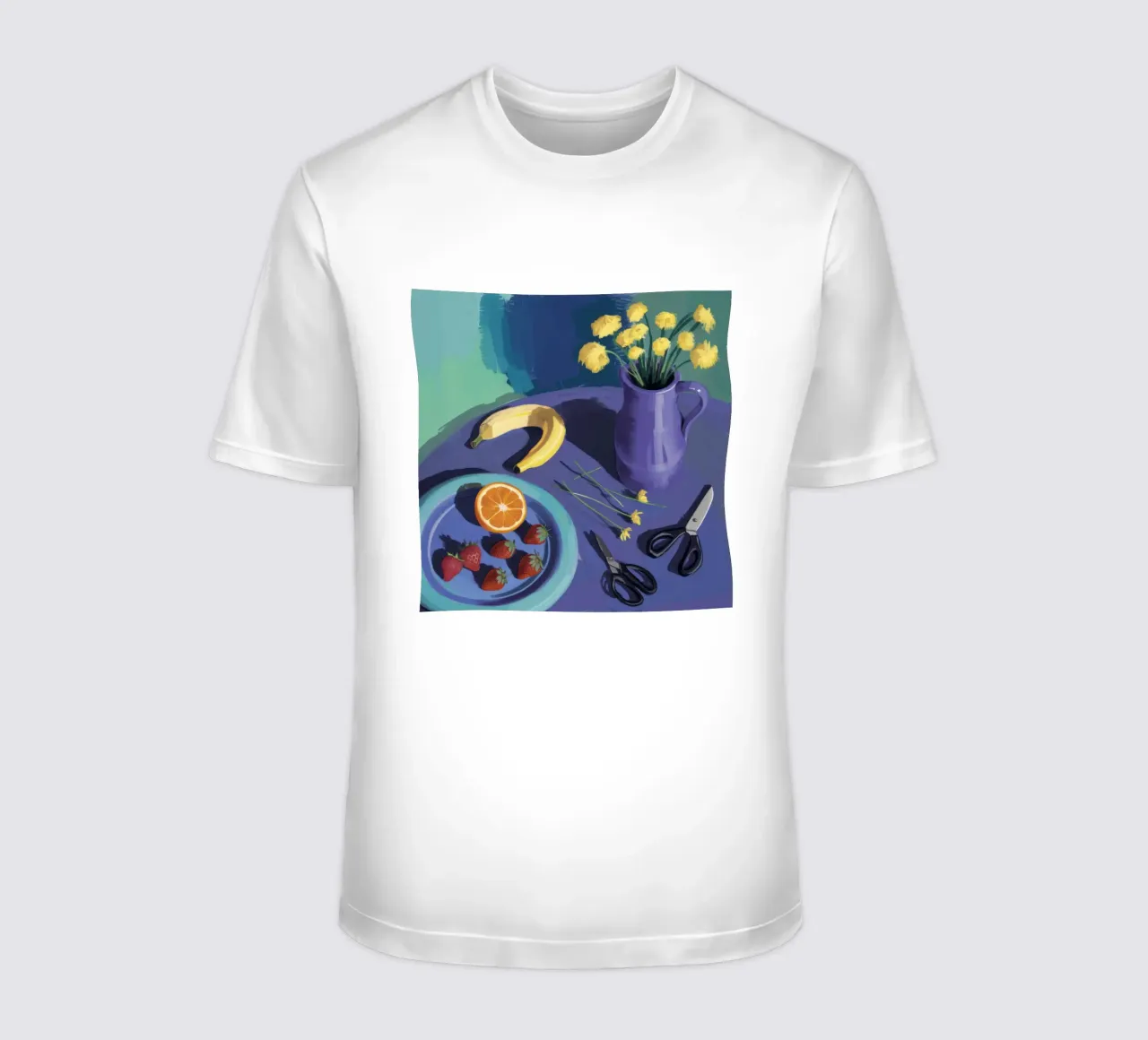 Strawberry Banana Scissors t-shirt by Stone Decade