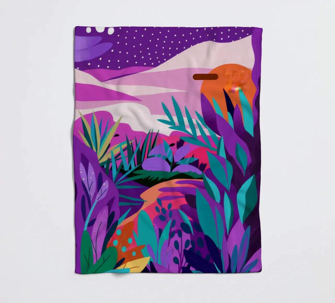 Psychedelischer Dschungeltraum Fleecedecke von Muse Artworks