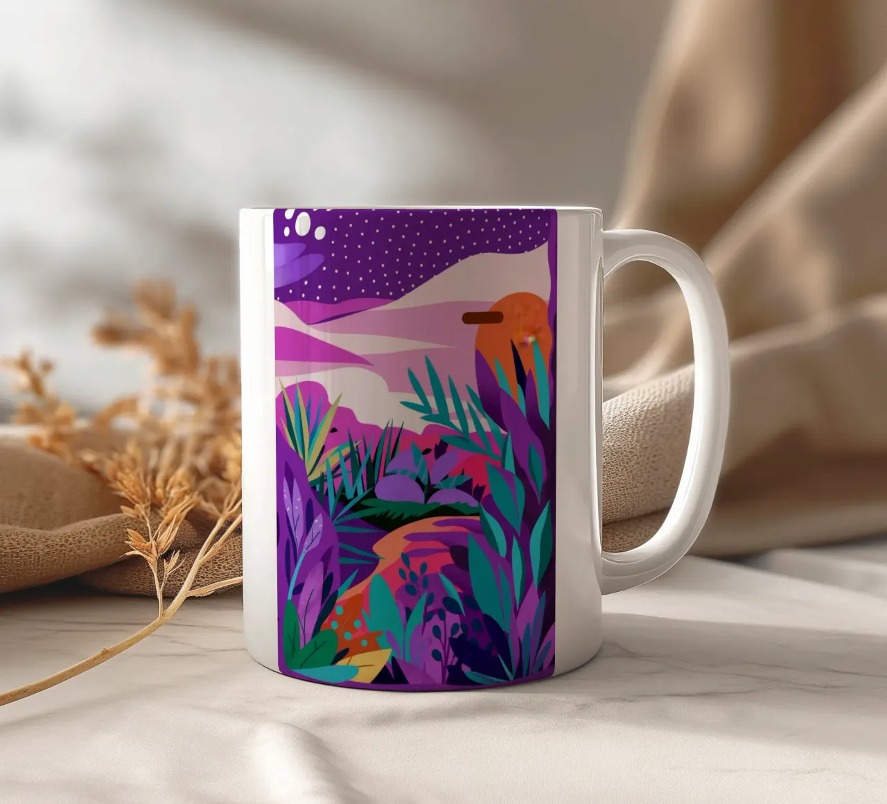 Sogno psichedelico della giungla tazza in ceramica da Muse Artworks