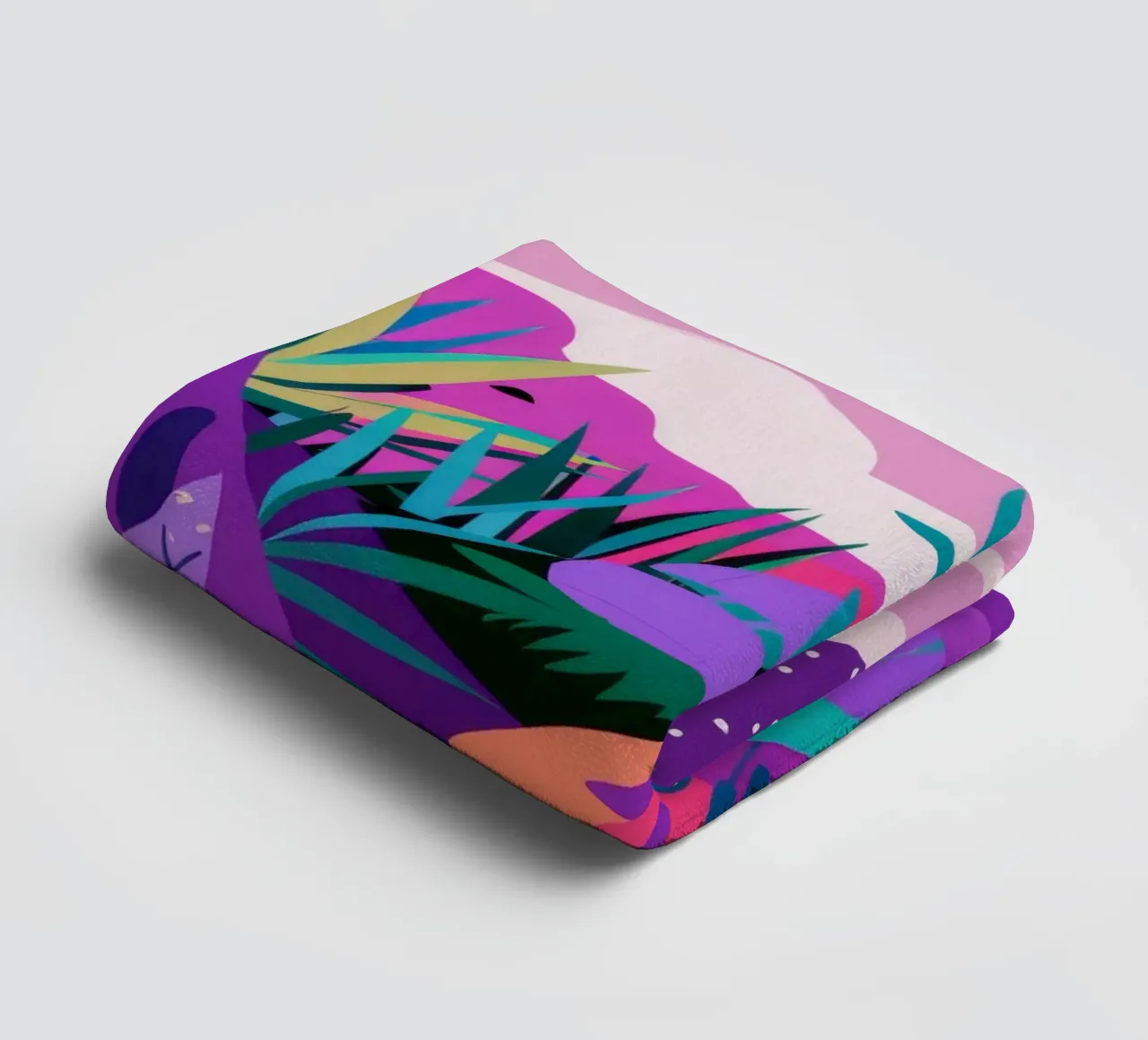 Psychedelische jungle droom badhanddoek van Muse Artworks