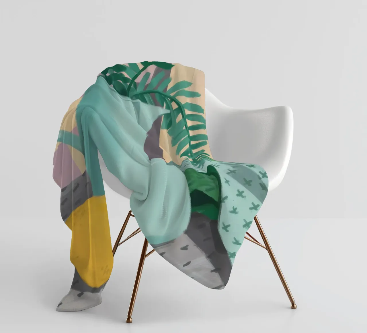 Felce blu della brocca coperta in pile da Stone Decade