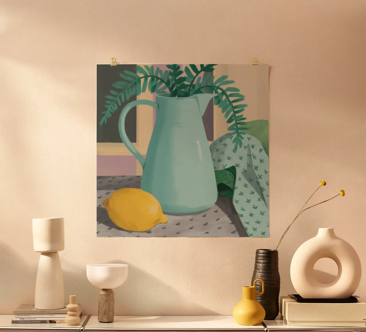 Blue Pitcher Fern poster by Stone Decade