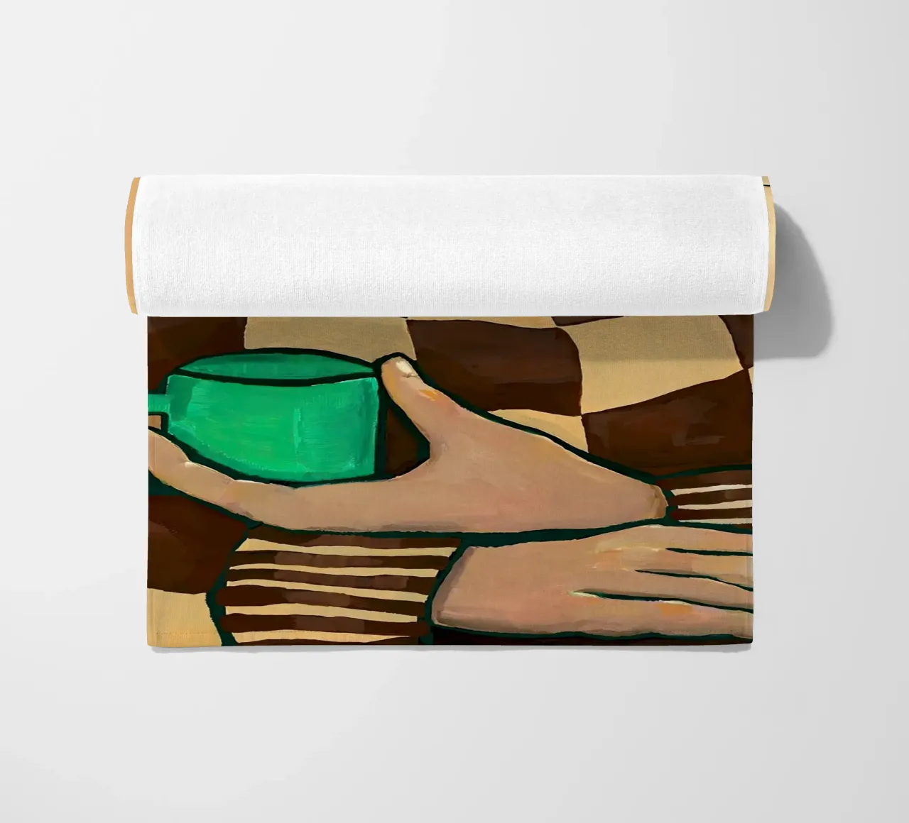 Hanna Peterson Tè verde e assegni telo mare da Davidprint