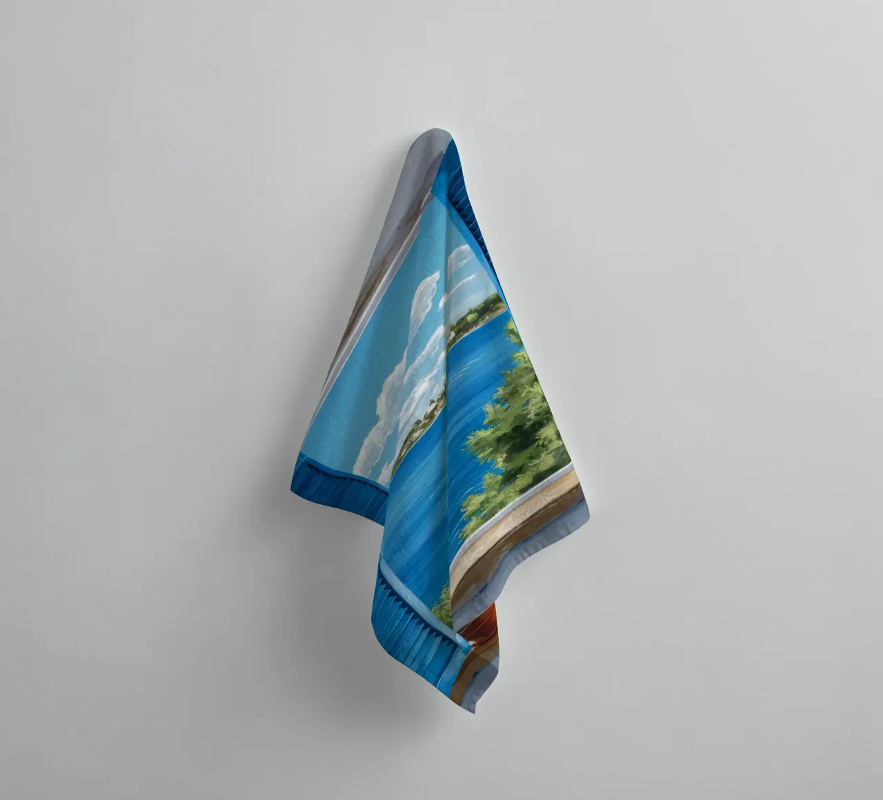 Blaue Jalousie Meer Handtuch von FadeAura