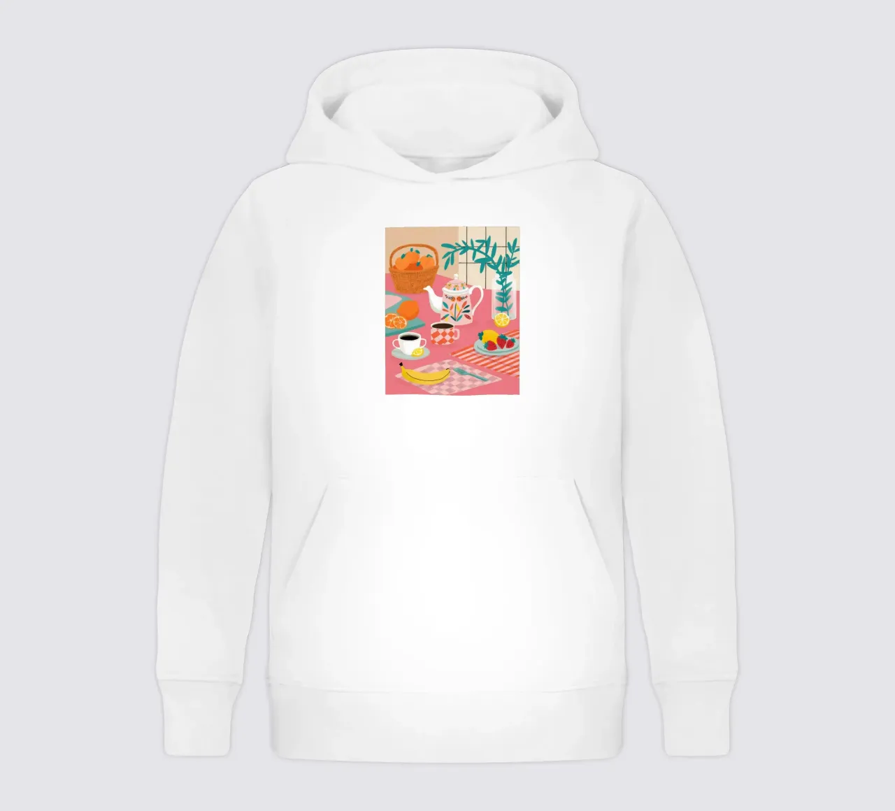 Crema di frutta per l'ora del tè felpa bambino con cappuccio da Muse Artworks