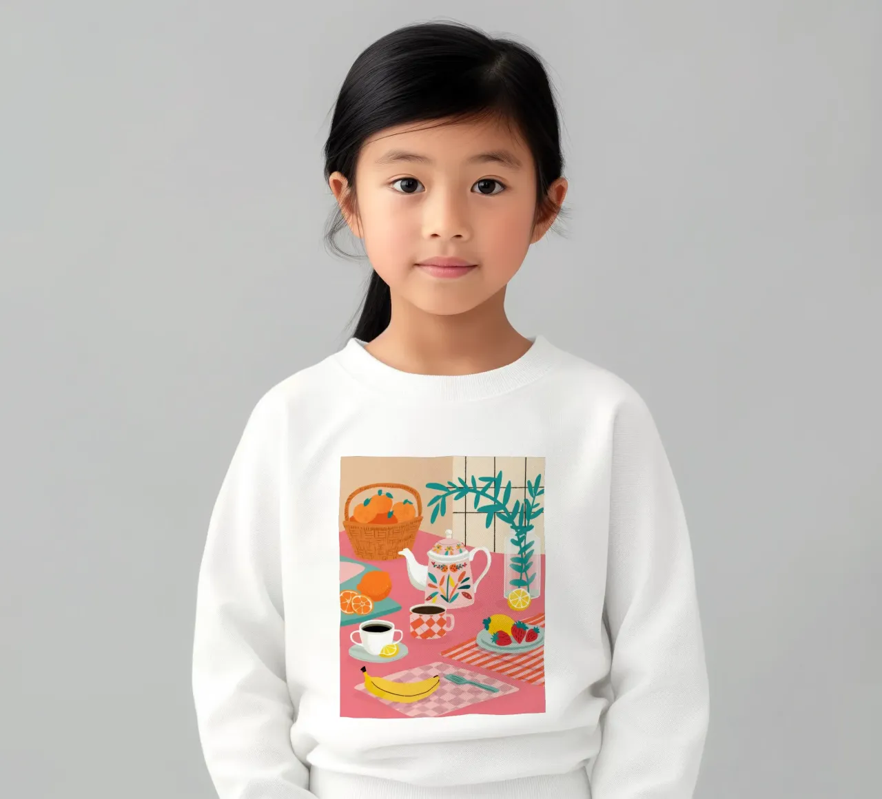 Crema di frutta per l'ora del tè felpa bambino da Muse Artworks