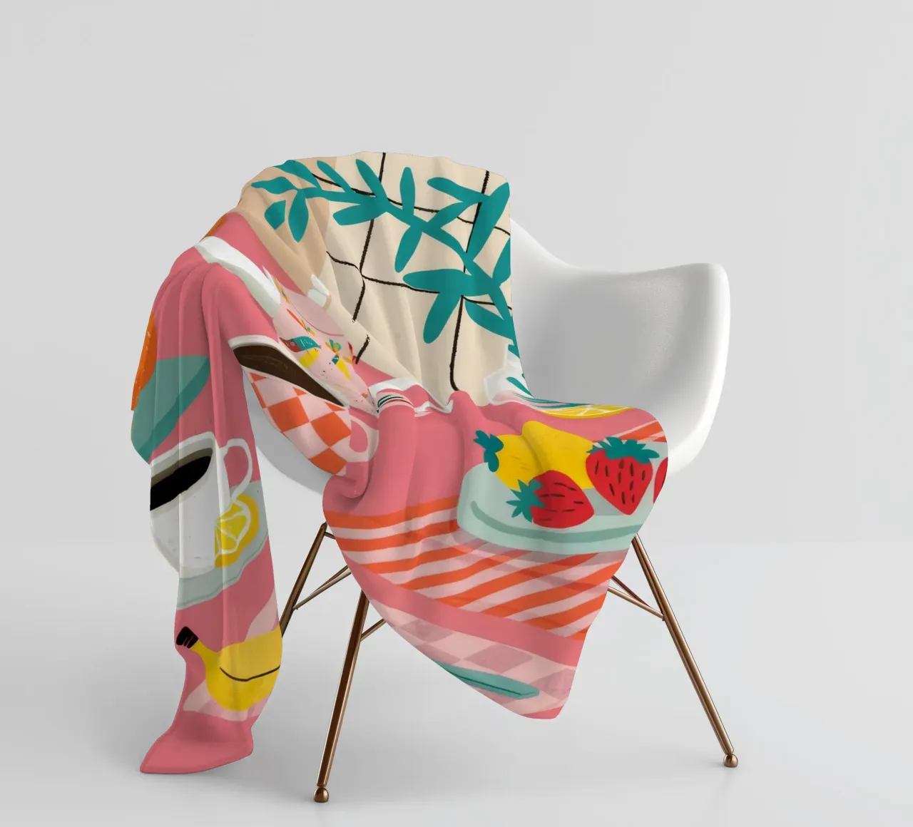 Crema di frutta per l'ora del tè coperta in pile da Muse Artworks