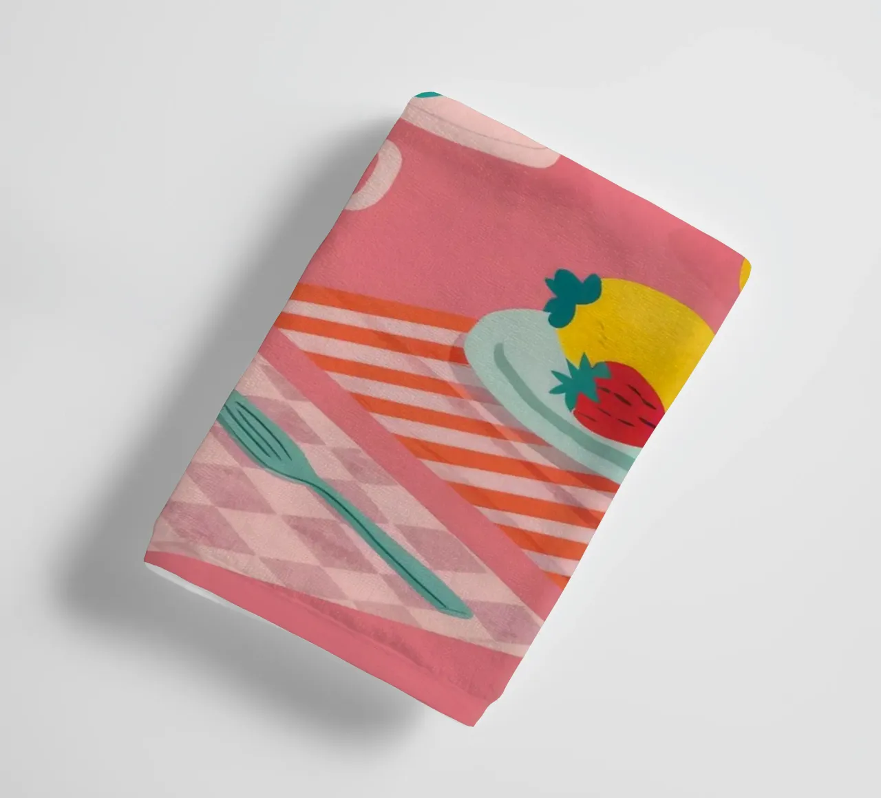 Crema di frutta per l'ora del tè asciugamano da bagno da Muse Artworks