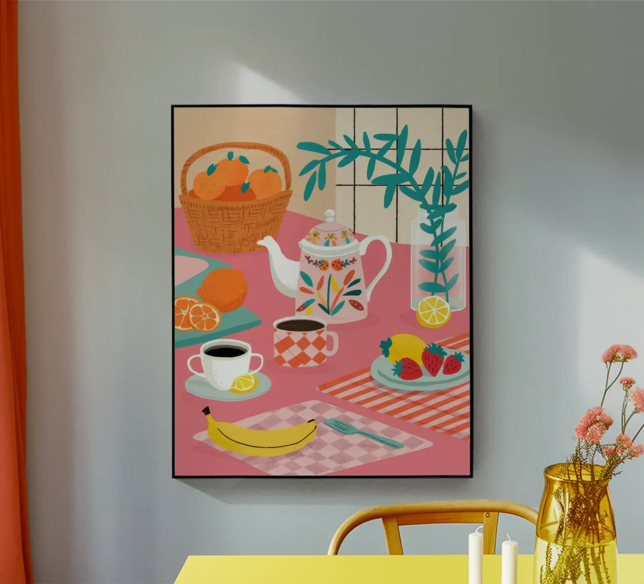 Crema di frutta per l'ora del tè plexiglass da Muse Artworks