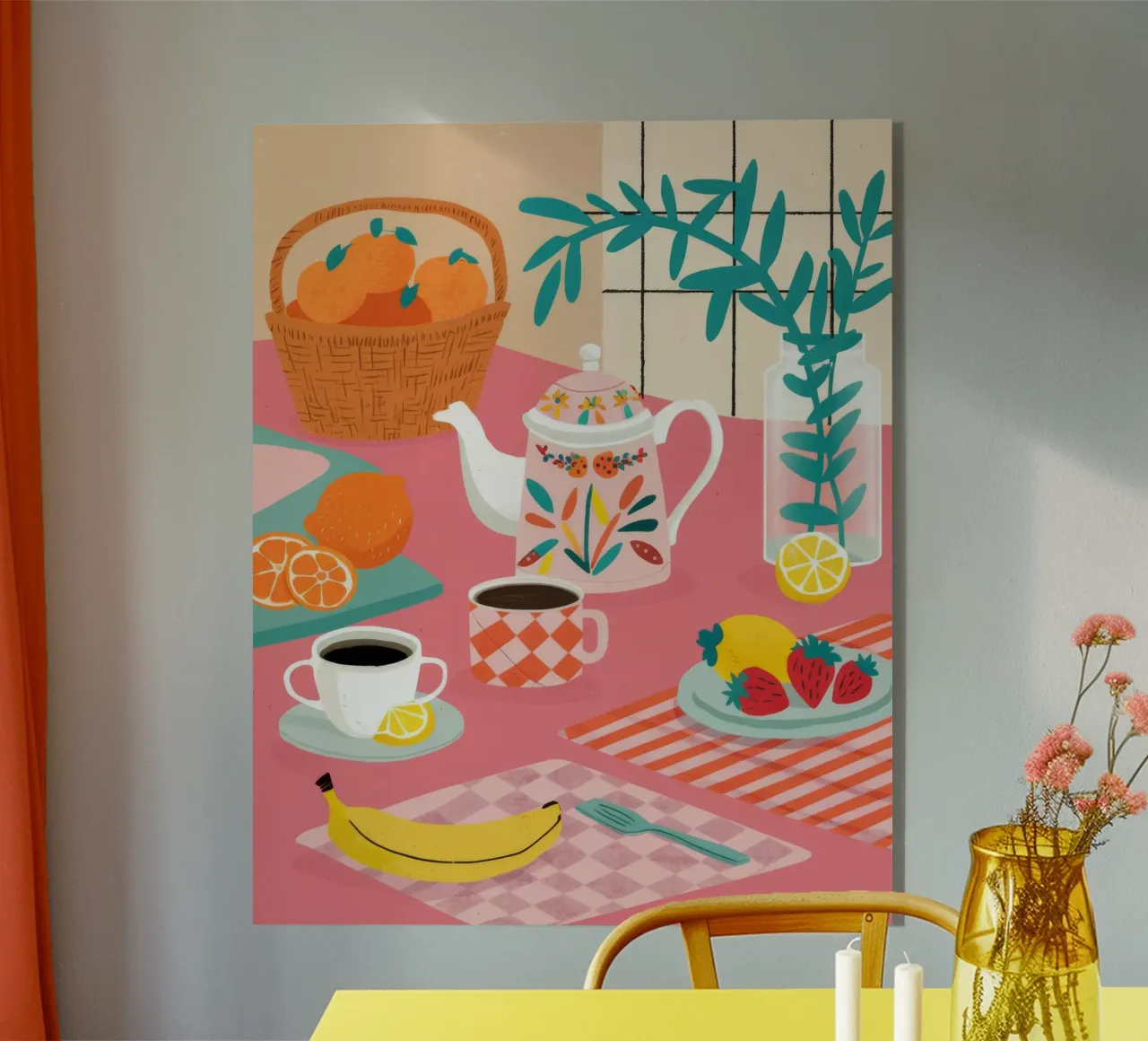 Crema di frutta per l'ora del tè plexiglass da Muse Artworks