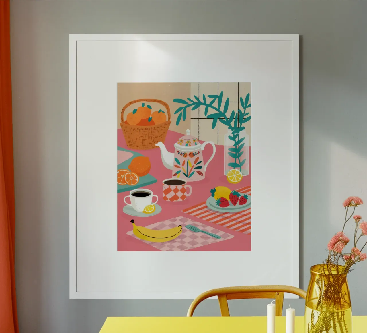 Crema di frutta per l'ora del tè carta hahnemühle da Muse Artworks