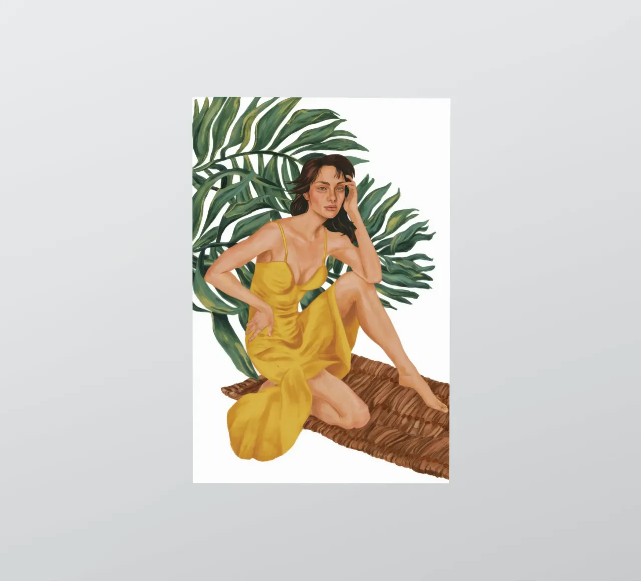 Golden Dress Repose Sticker von Marigold Tiga
