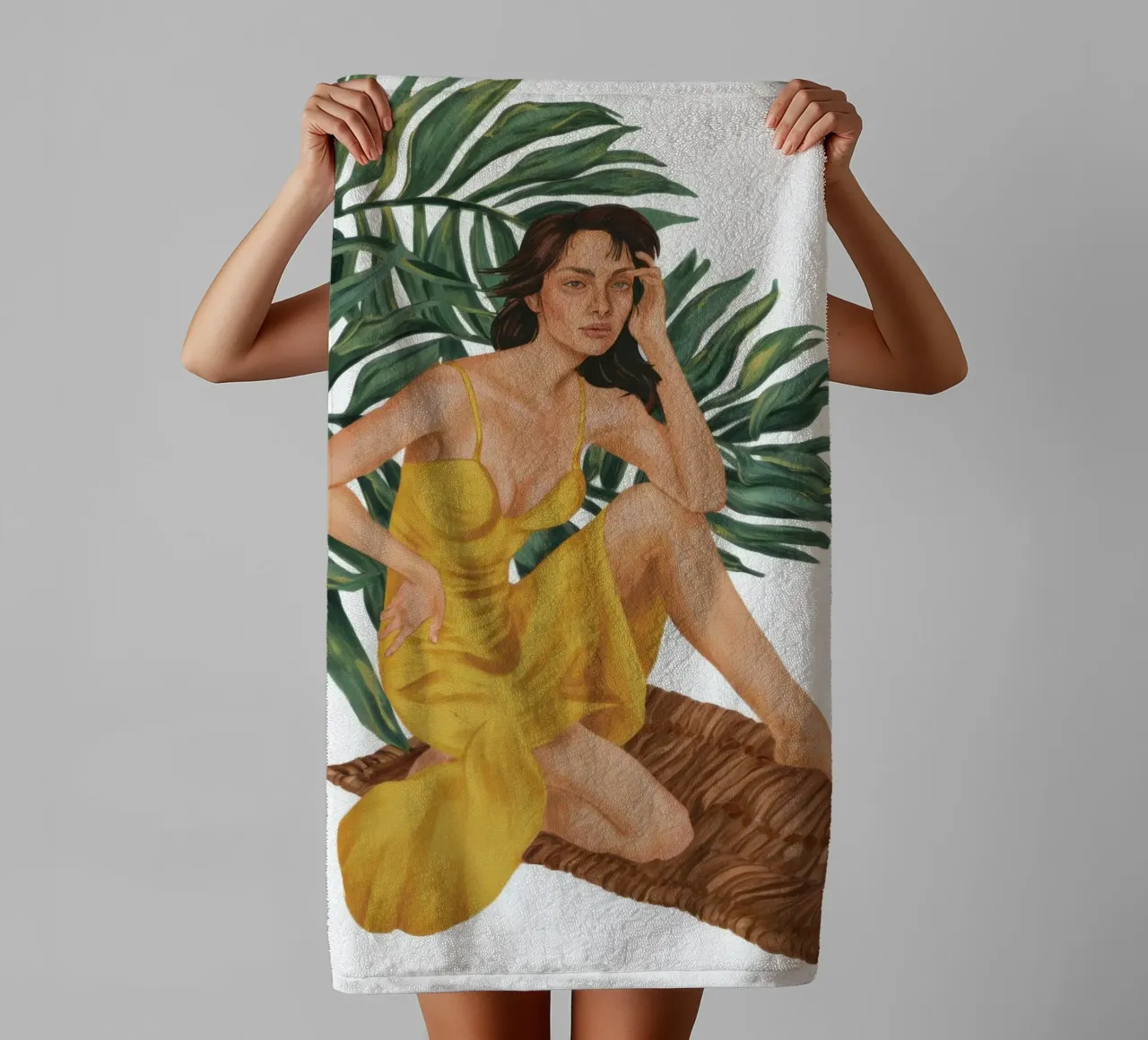 Robe d'or Repose serviette de bain de Marigold Tiga