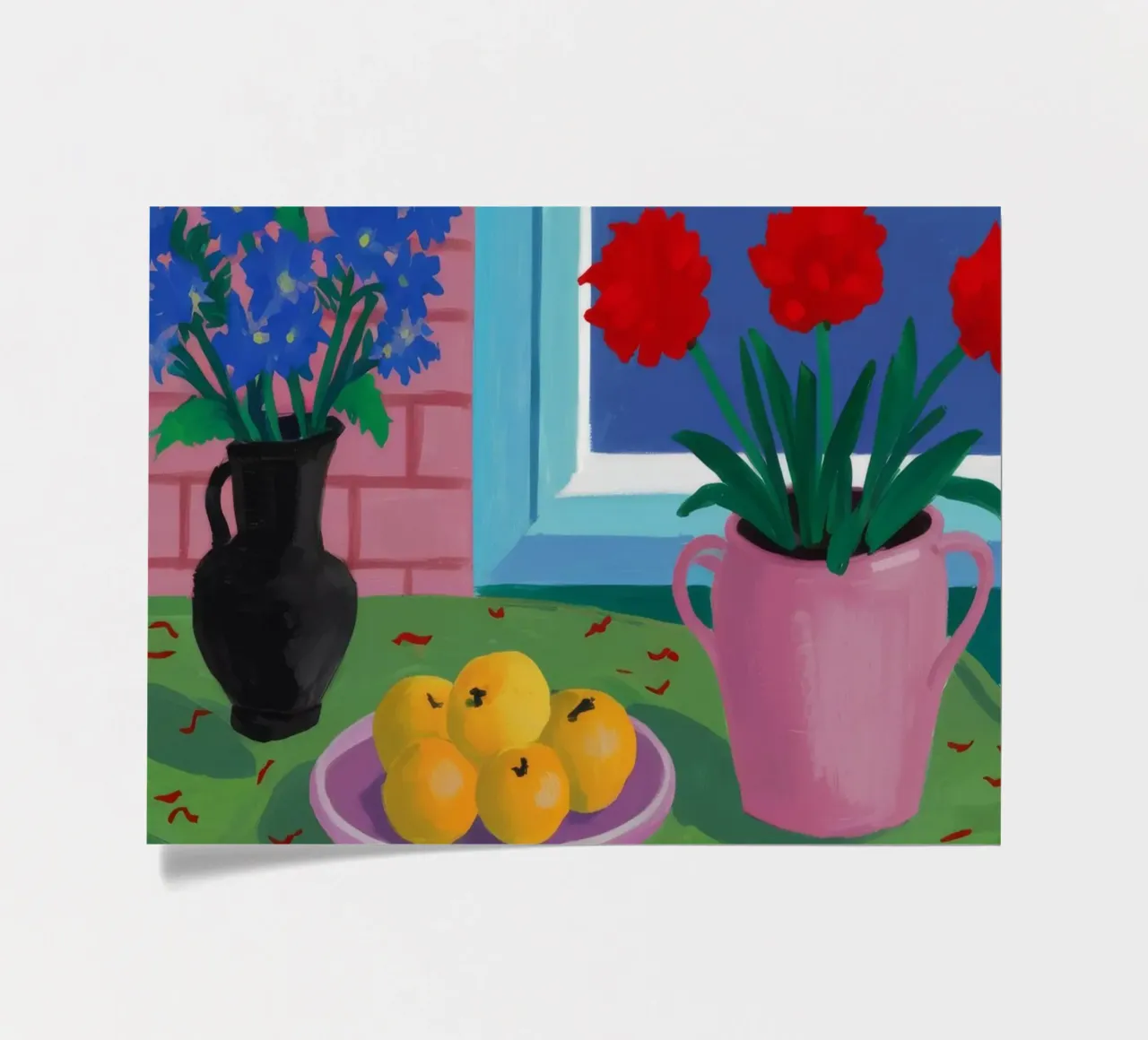 Rot Tulpe Blau Zitrone Stickerbogen von Stone Decade