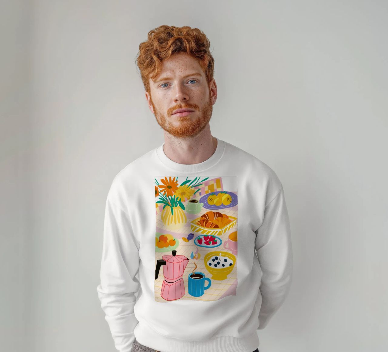 Un'ampia gamma di colazioni colorate felpa da Muse Artworks