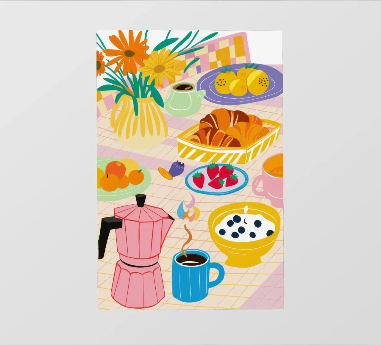 Un'ampia gamma di colazioni colorate telo in pvc da Muse Artworks