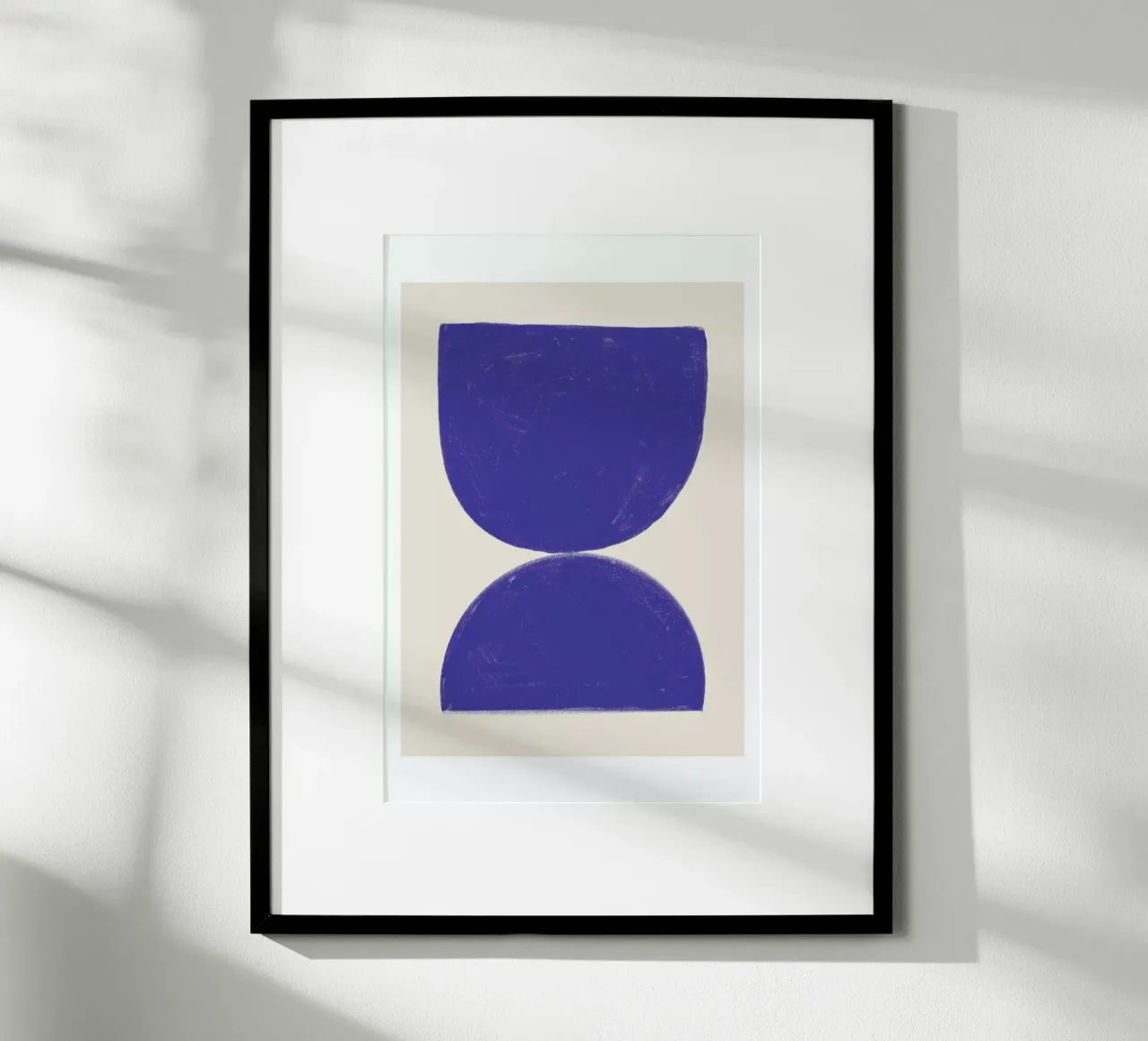 Rumi Blue poster con telaio in alluminio da Mottos by Sinan Saydik