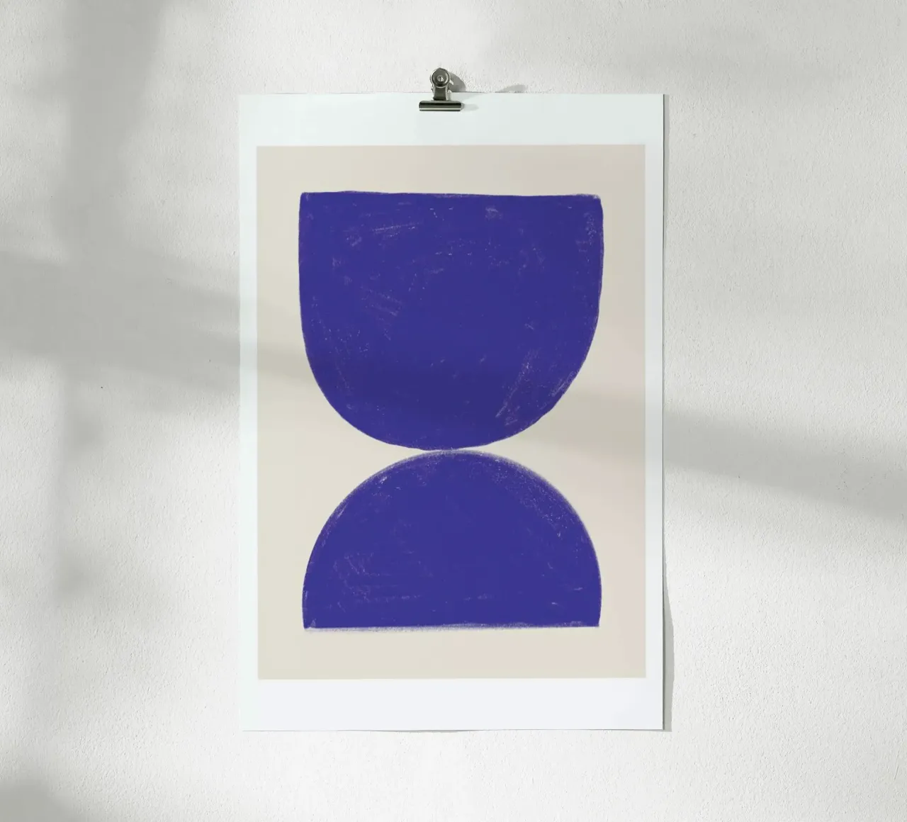 Rumi Blue poster con telaio in alluminio da Mottos by Sinan Saydik