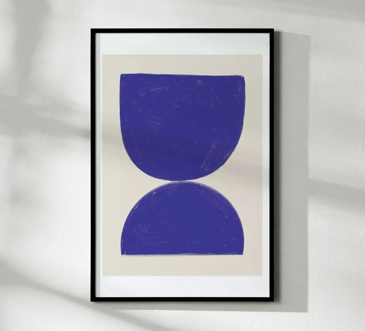 Rumi Blue poster con telaio in alluminio da Mottos by Sinan Saydik