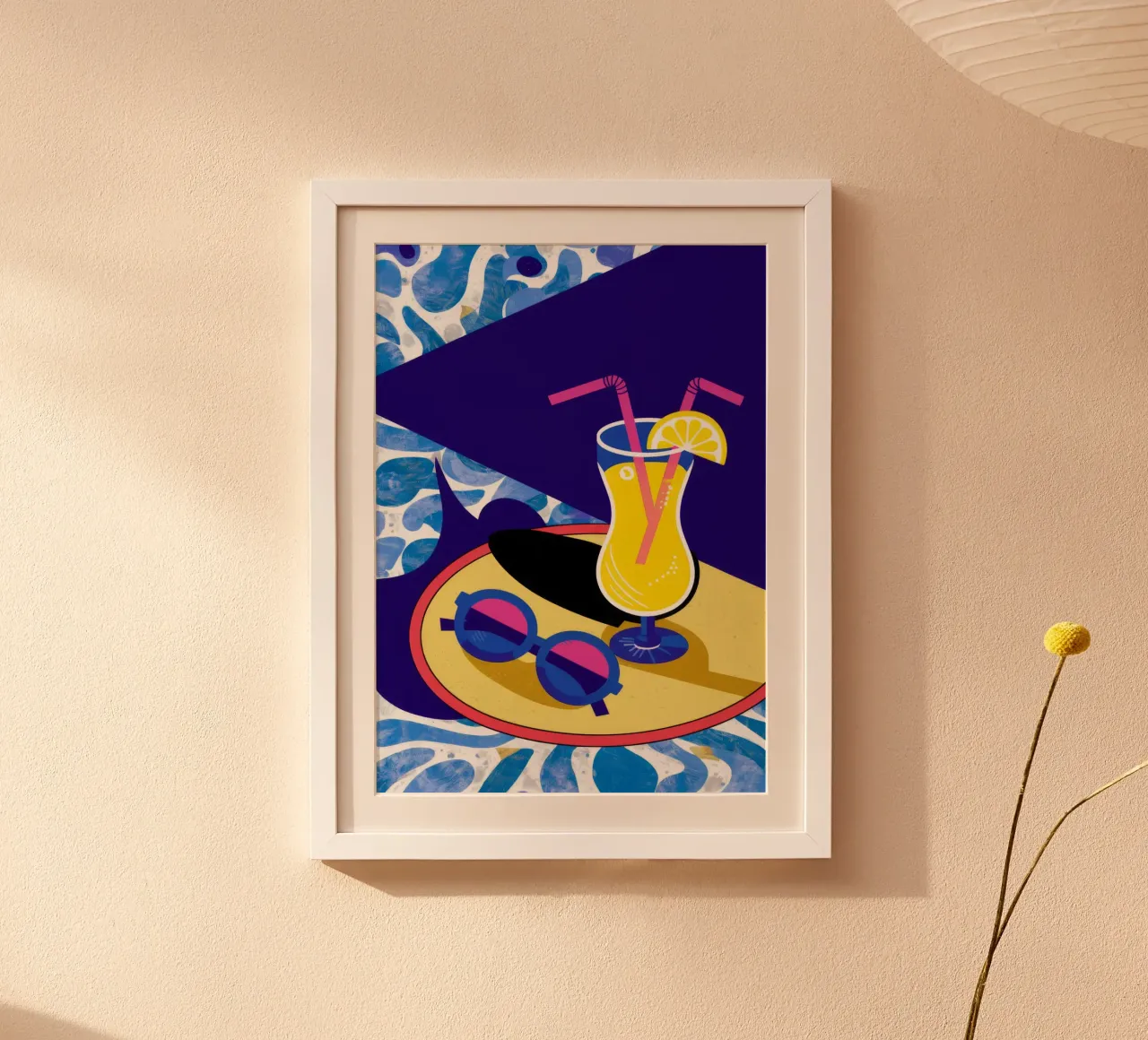Ombra blu limonata poster da Muse Artworks