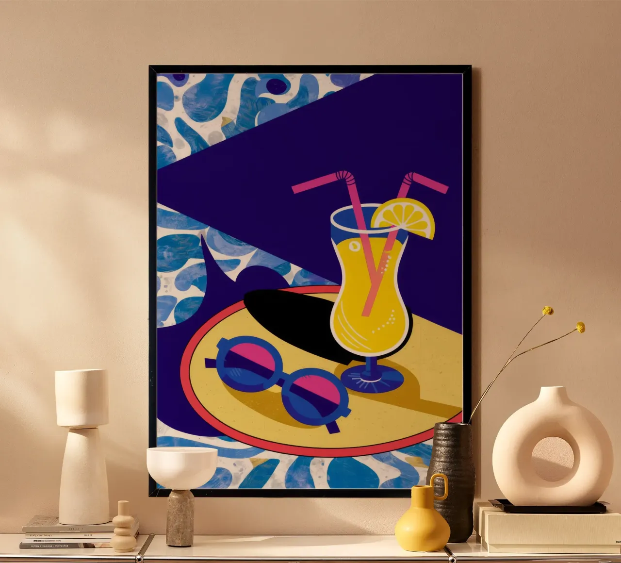 Ombra blu limonata poster da Muse Artworks