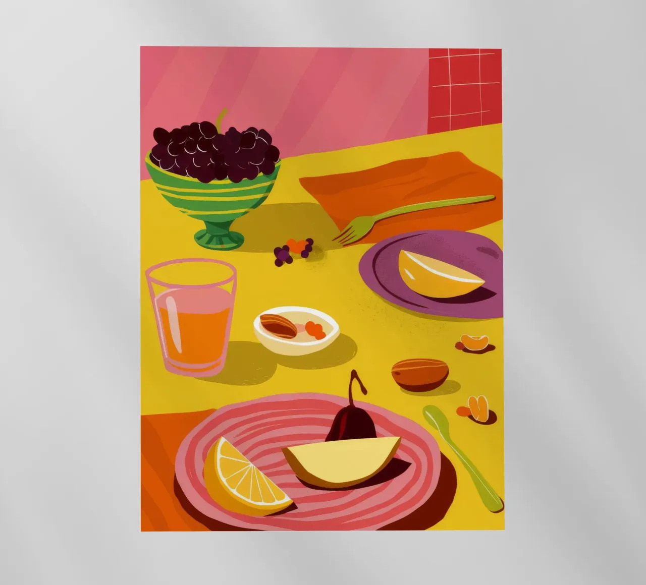Colazione con crema di datteri pellicola backlit da Muse Artworks