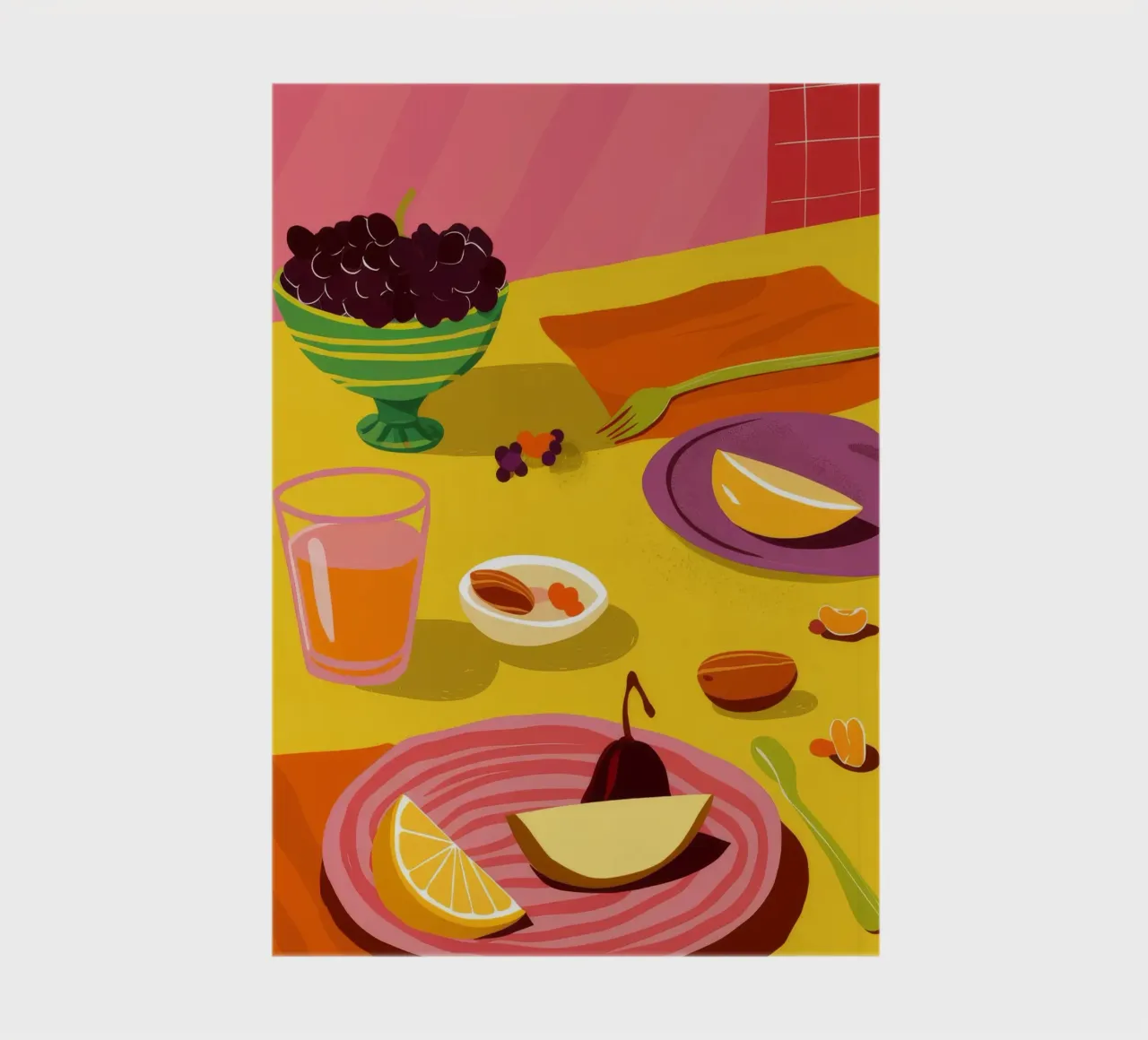 Breakfast Date Spread notebook by Muse Artworks