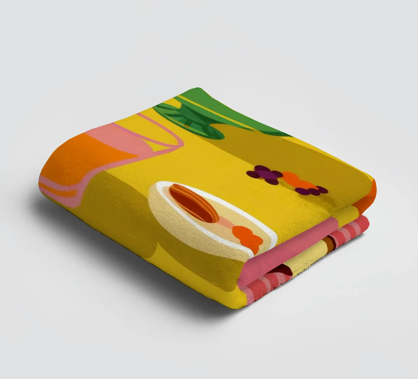 Breakfast Date Spread towel by Muse Artworks