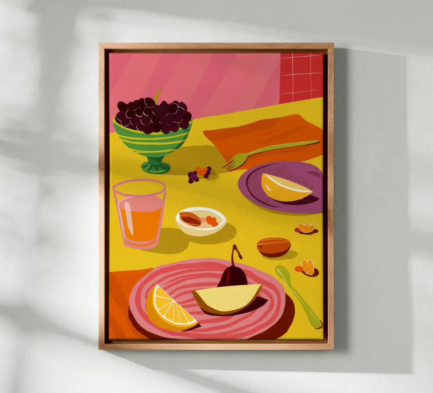 Breakfast Date Spread canvas by Muse Artworks