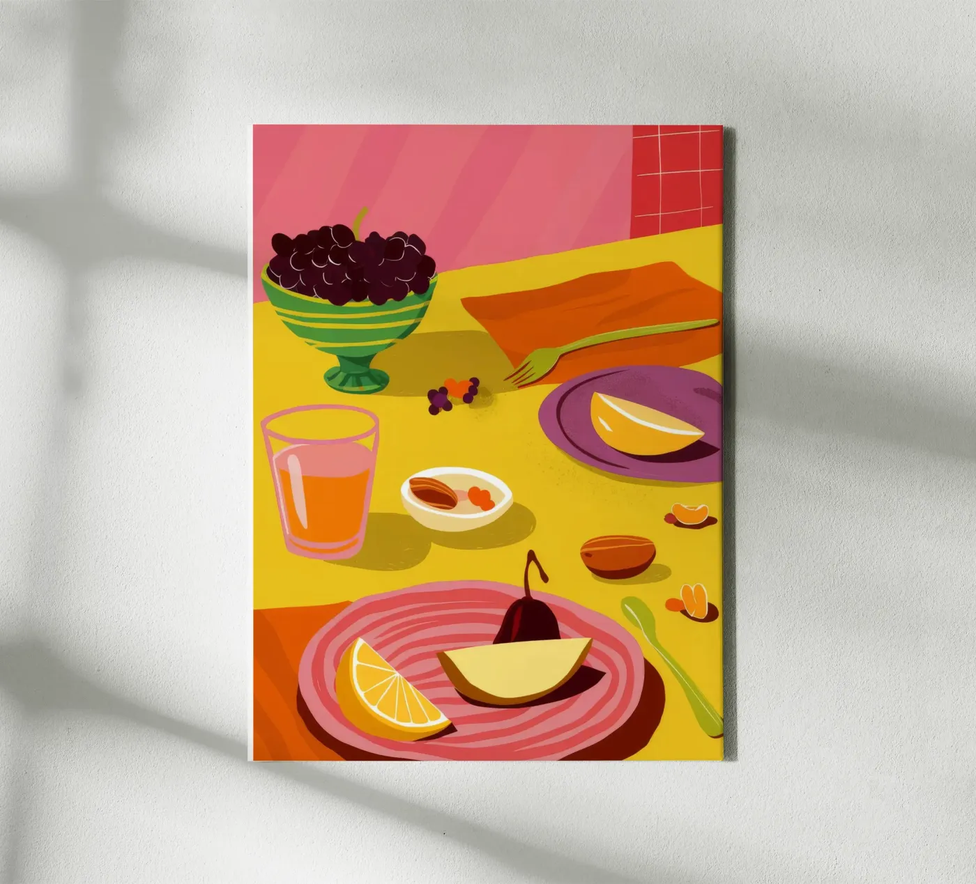 Breakfast Date Spread canvas by Muse Artworks