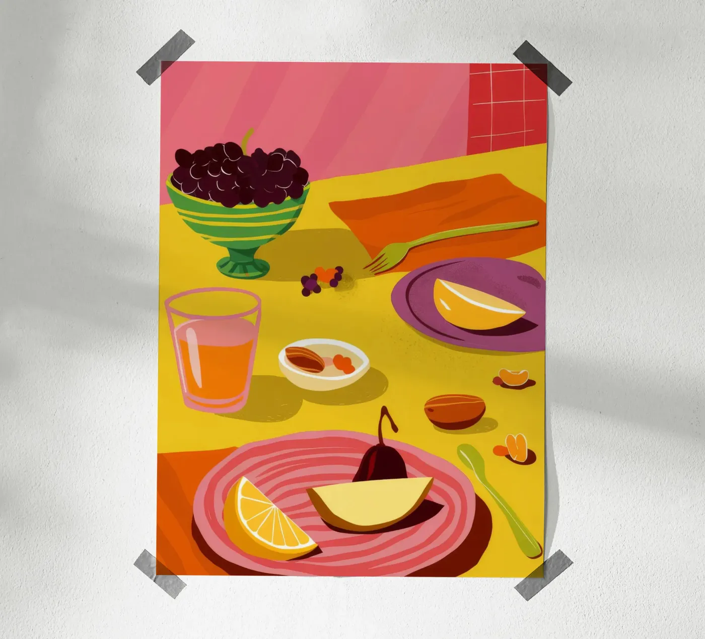 Breakfast Date Spread poster by Muse Artworks