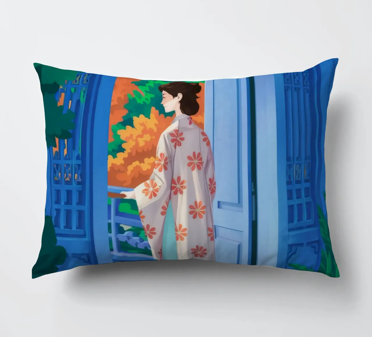 Kimono Balcony Serenity cuscino da FadeAura