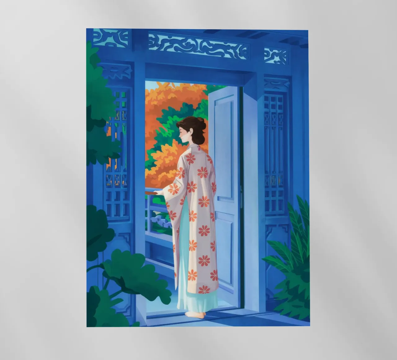 Kimono Balcony Serenity pellicola backlit da FadeAura