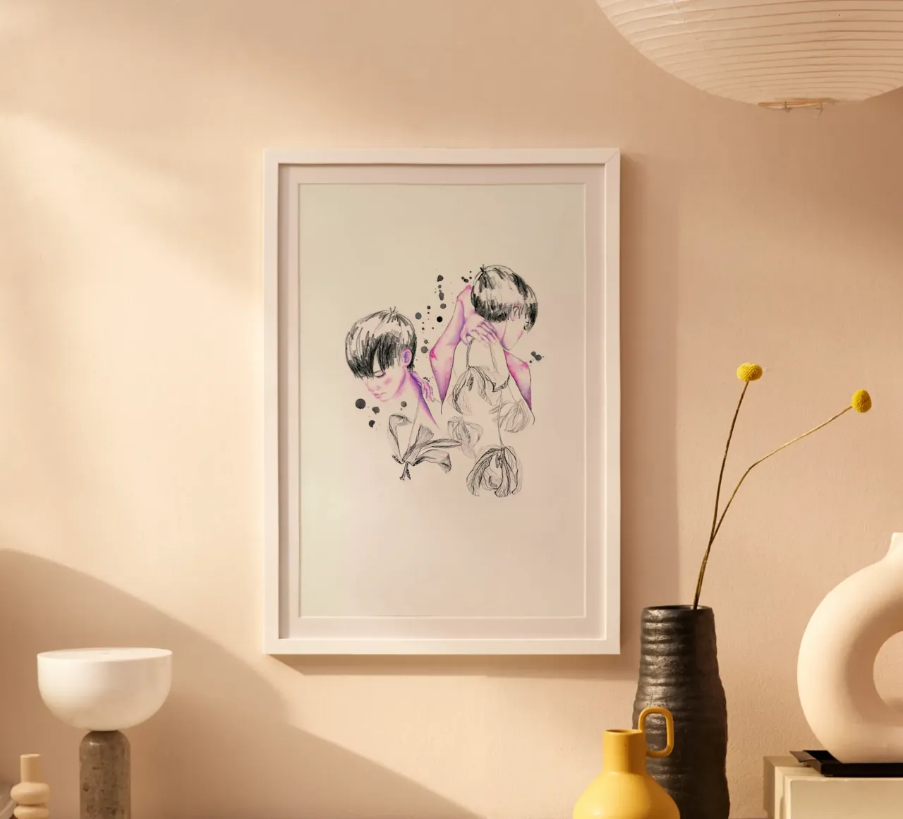 Worried about poster con telaio in alluminio da youdesignme