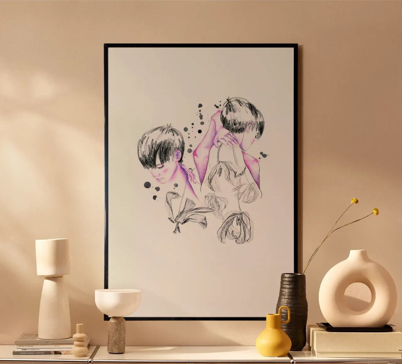 Worried about poster con telaio in alluminio da youdesignme