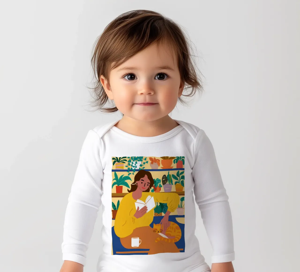 Chandail jaune Lecture body manches longues de Marigold Tiga