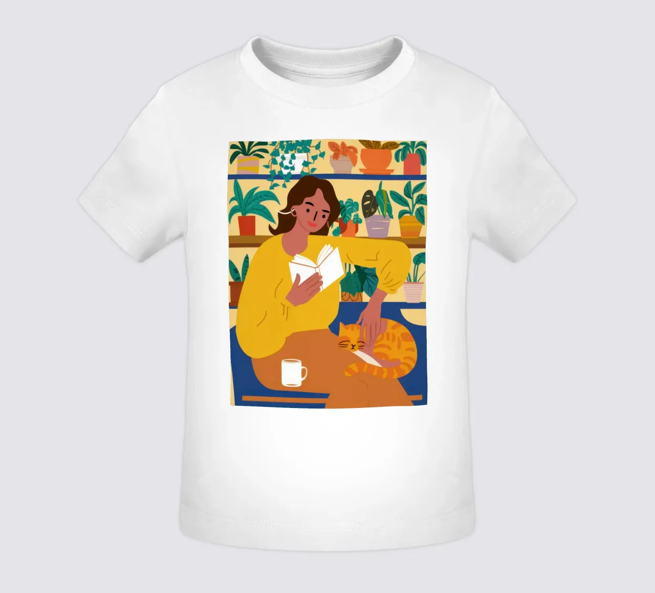 Chandail jaune Lecture t-shirt pour bébé de Marigold Tiga