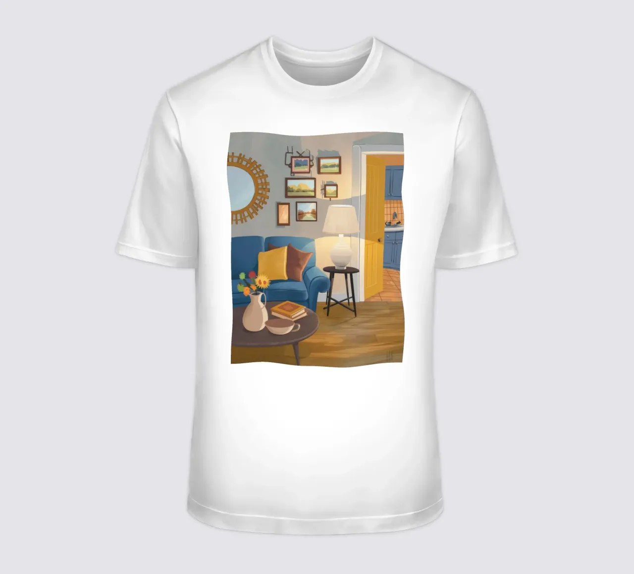 Lampada per divano blu t-shirt da Marigold Tiga