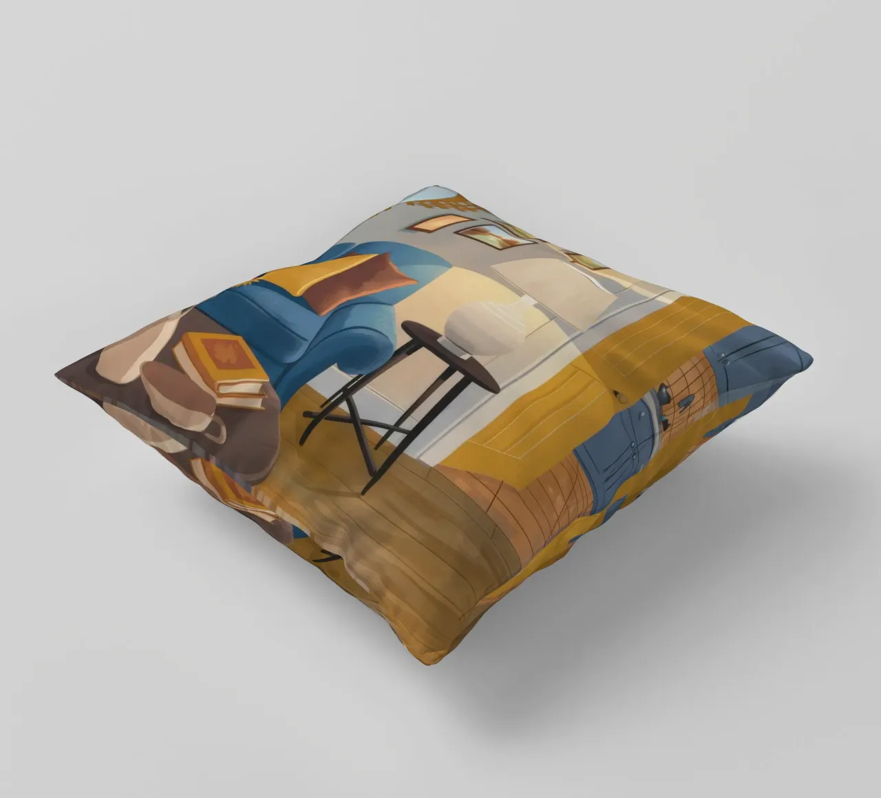 Lampada per divano blu cuscino da Marigold Tiga