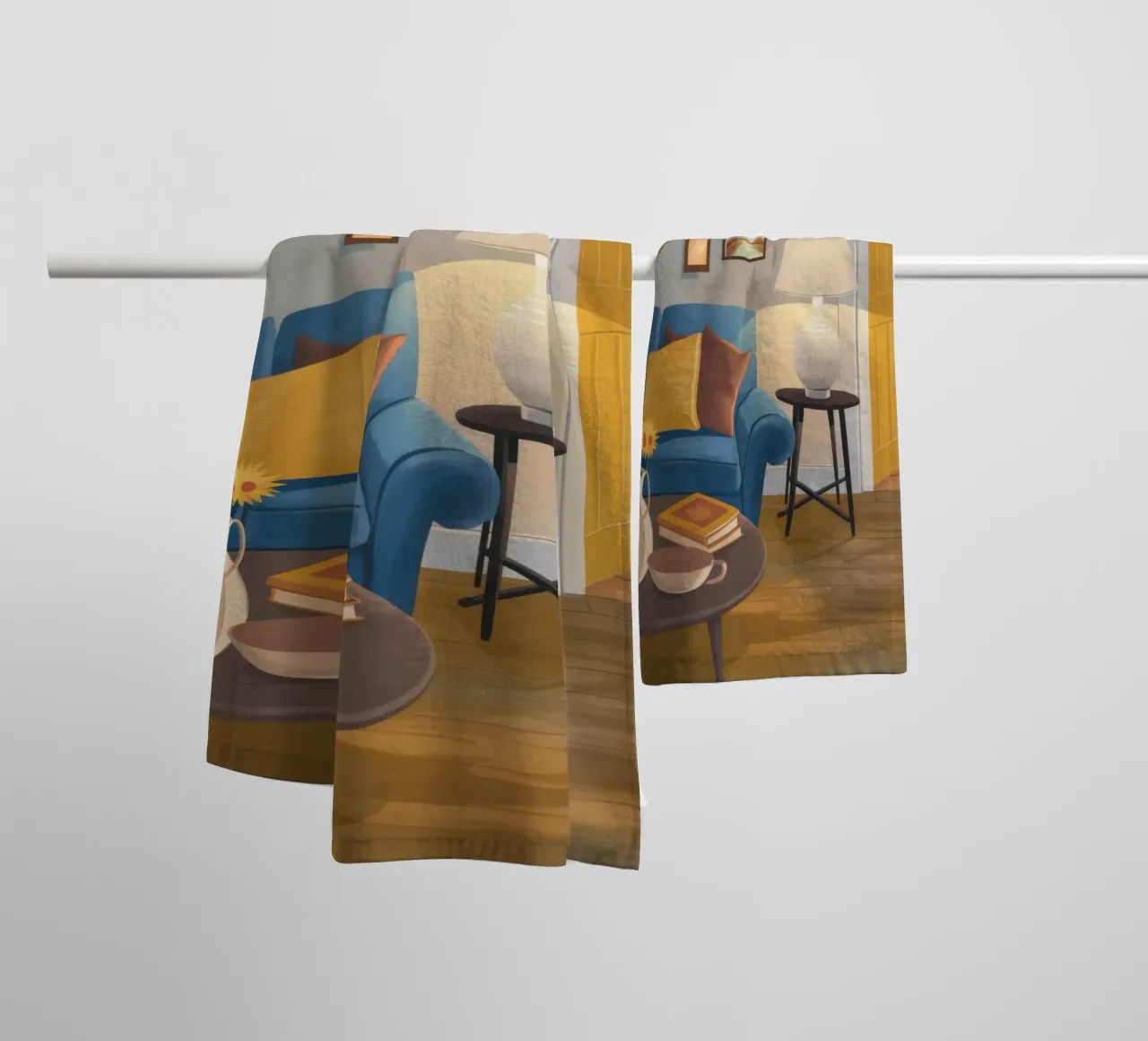 Lampada per divano blu asciugamano da bagno da Marigold Tiga