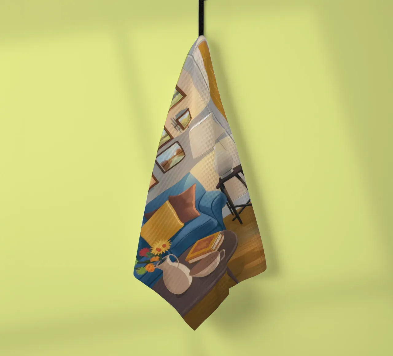 Lampada per divano blu canovaccio da cucina da Marigold Tiga