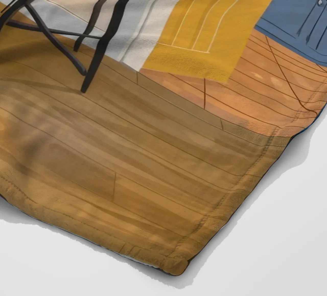 Lampada per divano blu coperta in pile da Marigold Tiga