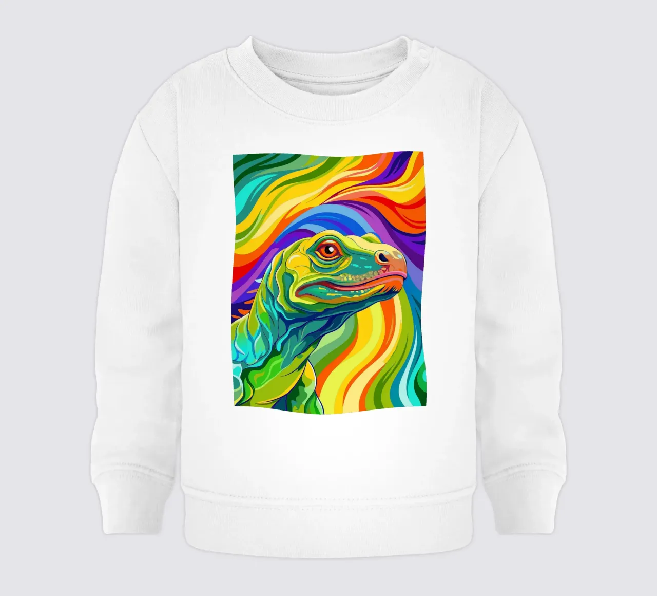 komodo vettore fullcolor felpa neonato da onelife