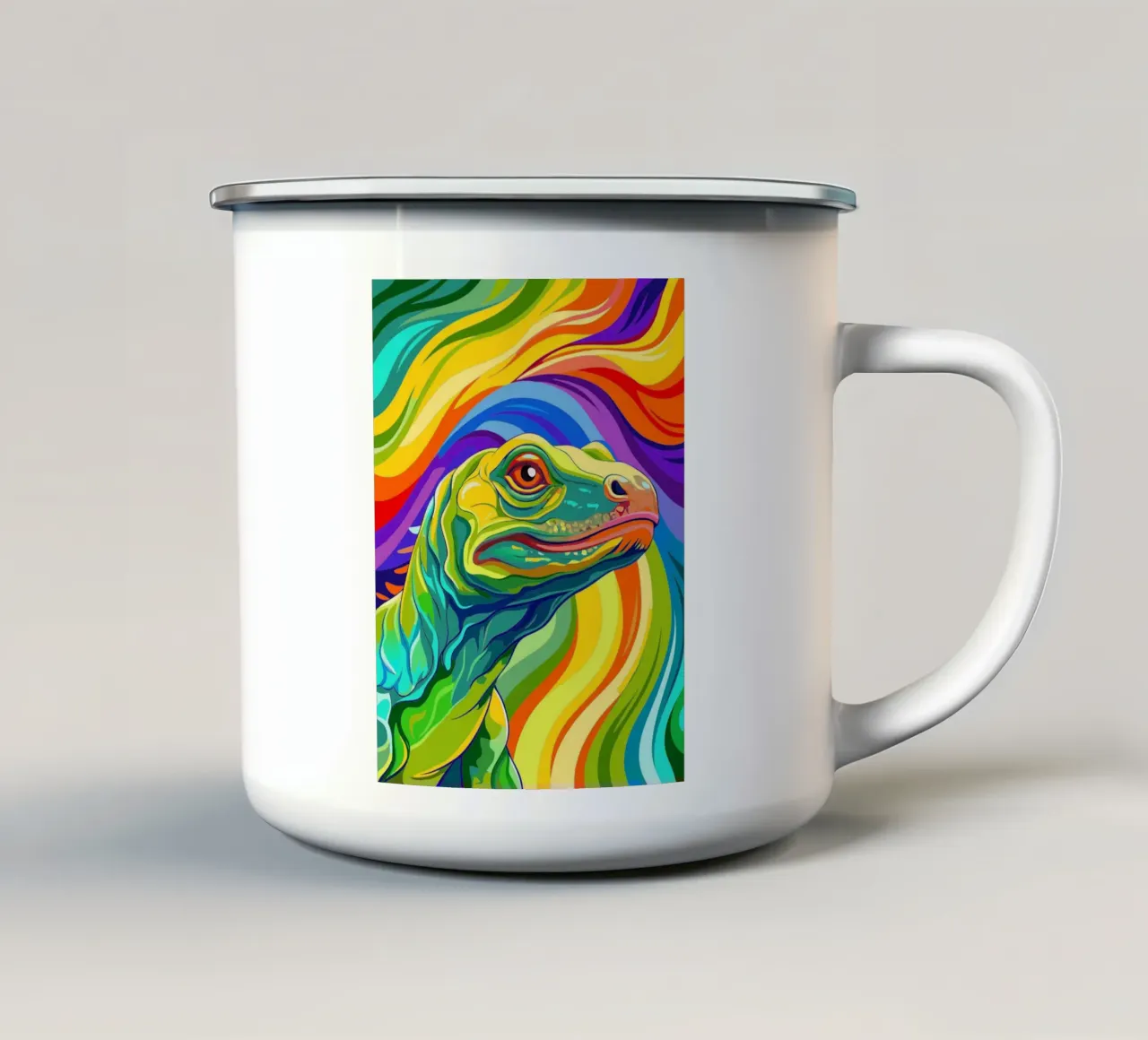 komodo vettore fullcolor tazza in smalto da onelife