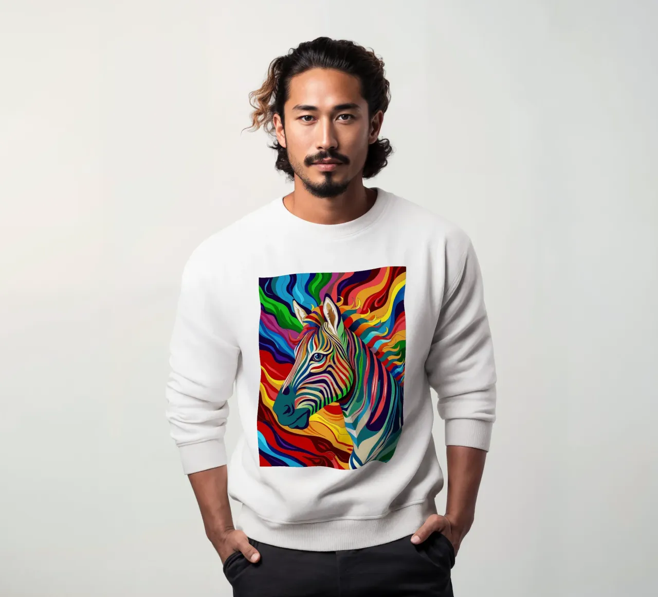leone vettore fullcolor felpa da onelife