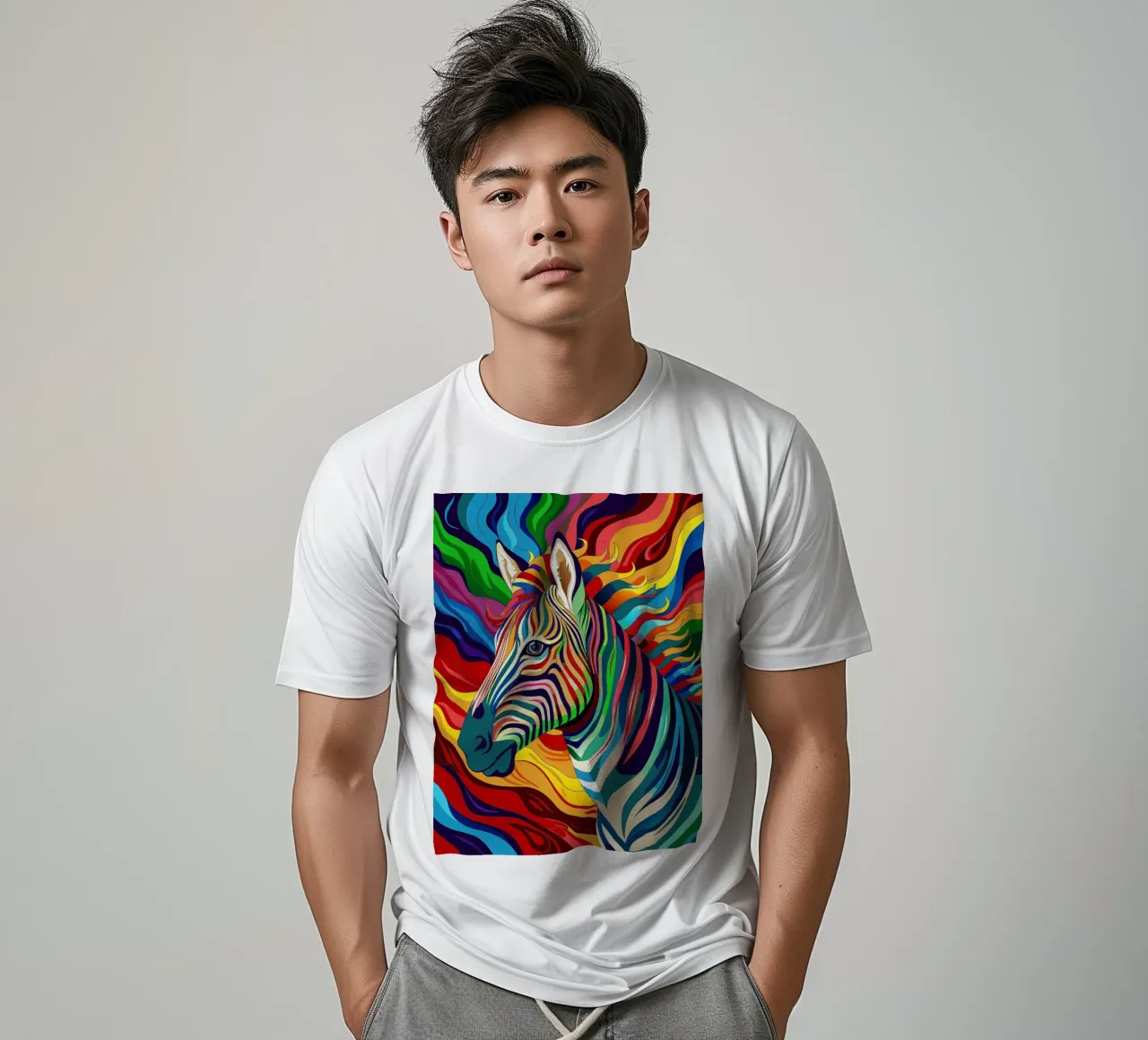 león vector a todo color camiseta de onelife