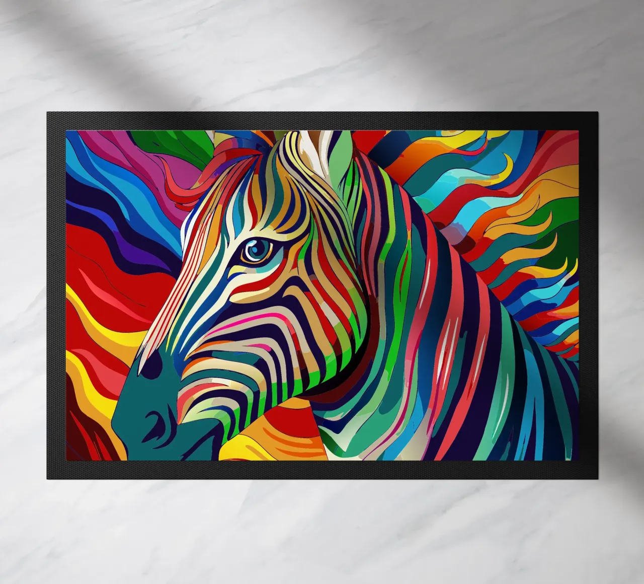 león vector a todo color felpudo de onelife