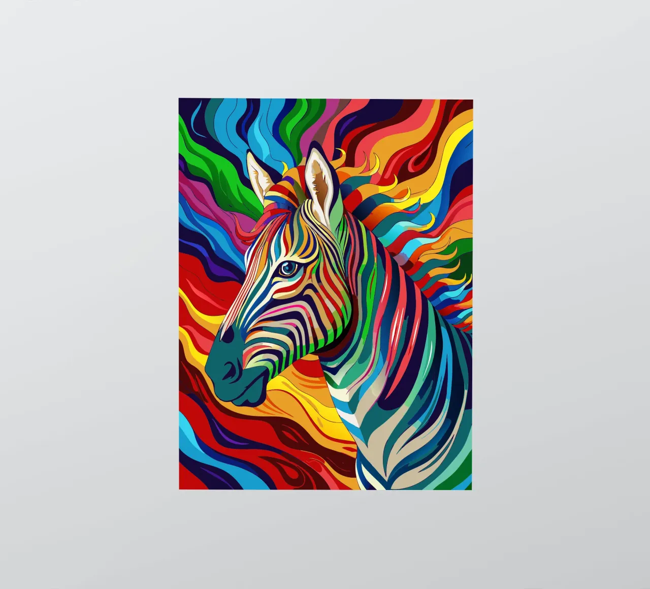 león vector a todo color pegatina de onelife