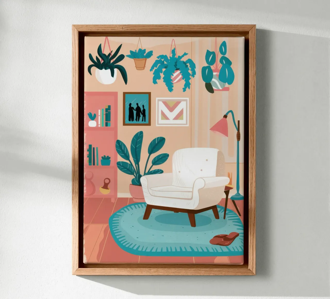 White Armchair Sanctuary canvas by Marigold Tiga